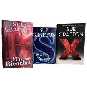 Sue Grafton Alphabet Mystery Kinsey Millhone Series (R, S & X) 3 Hardcover Books